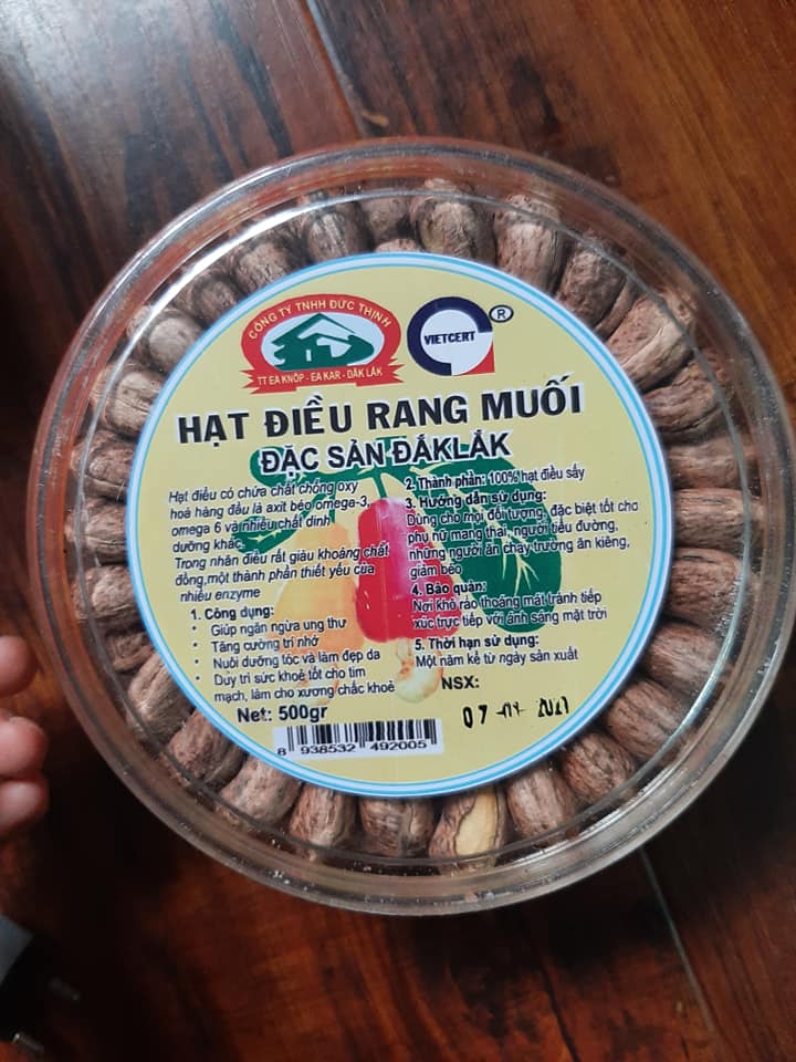 Hạt điều rang muối Đaklak 500g