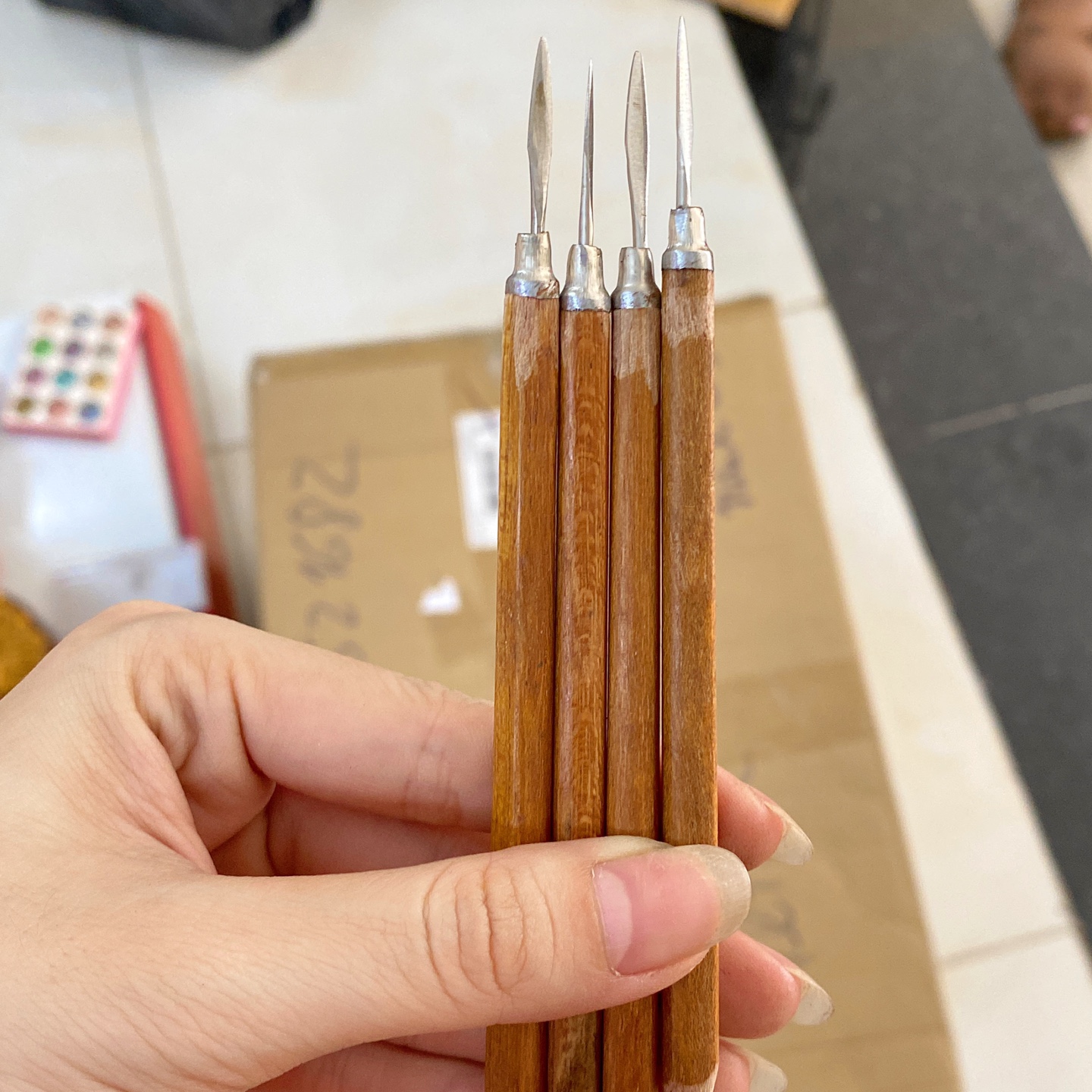 Cây Lấy Khóe Cán Gỗ - Sugar Nails