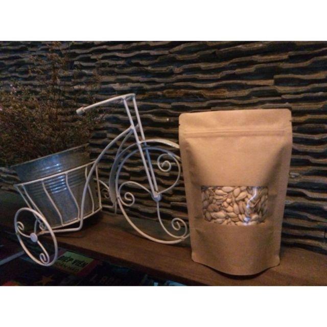 1 kg Túi Zip Giấy Kraft Có cửa sổ ( Đựng các loại hạt khô)