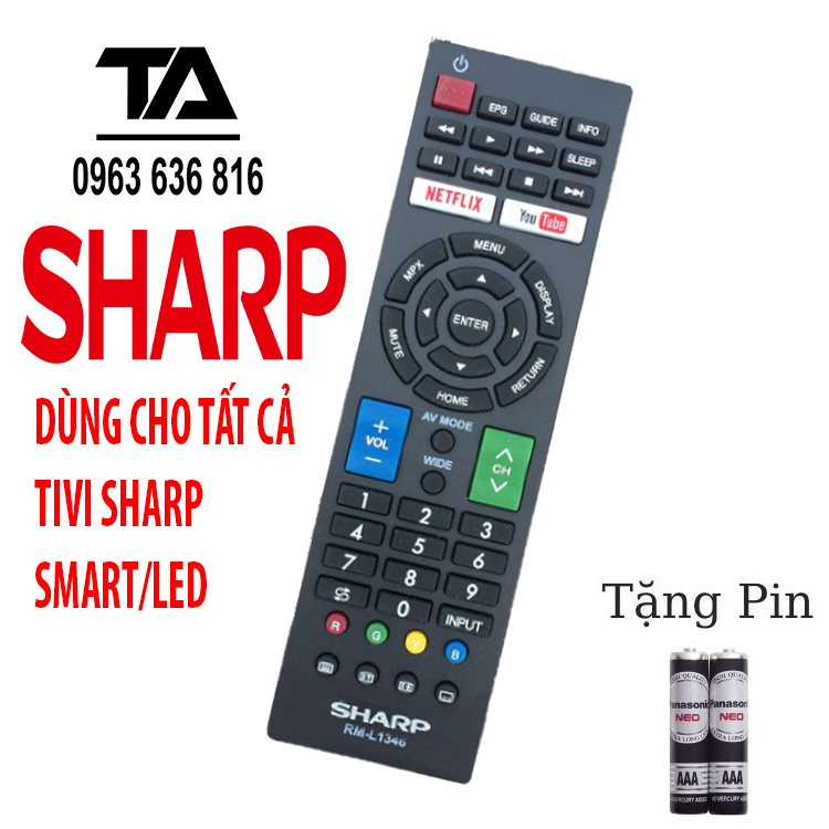 [ FREESHIP ] ✔ REMOTE ĐIỀU KHIỂN TIVI SHARP SMART CÁC DÒNG LED/SMART