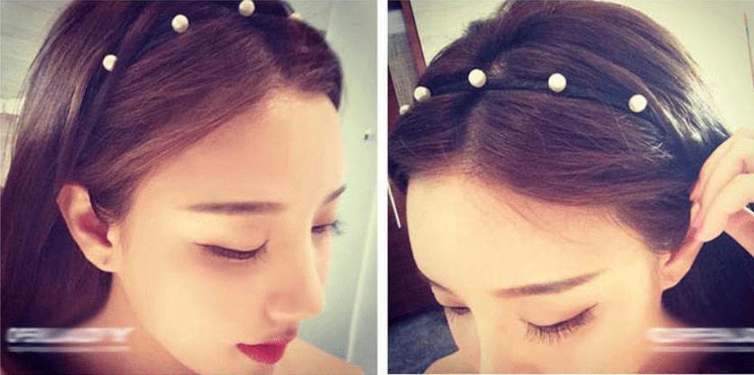 Cài tóc cài tóc nữ cài tóc băng đô cài tóc ngọc trai nhân tạo
