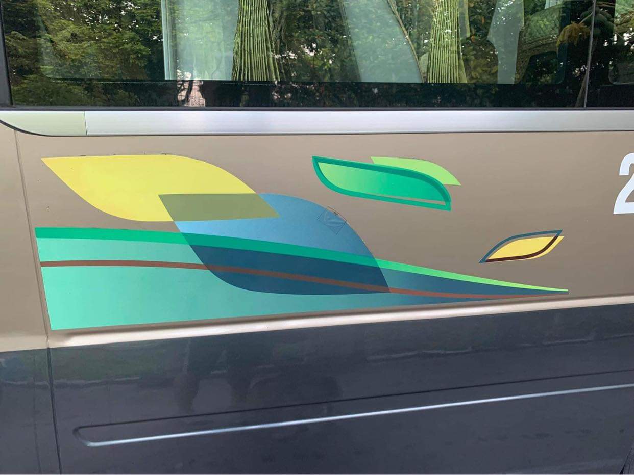 Decal TEM LÁ dán sườn xe COUNTY, TEM COUNTY TRACOMECO ( sl 2 tem dán 2 bên hông)