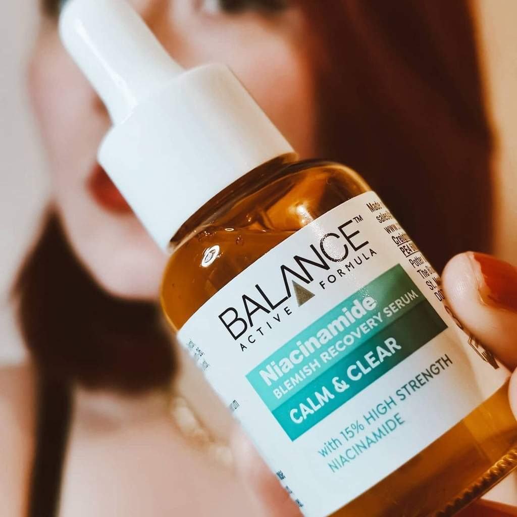 BALANCE Serum Niacinamide 15% giảm mụn mờ thâm đều màu da - Skincare Niacinamide Blemish Recovery Serum 30ml