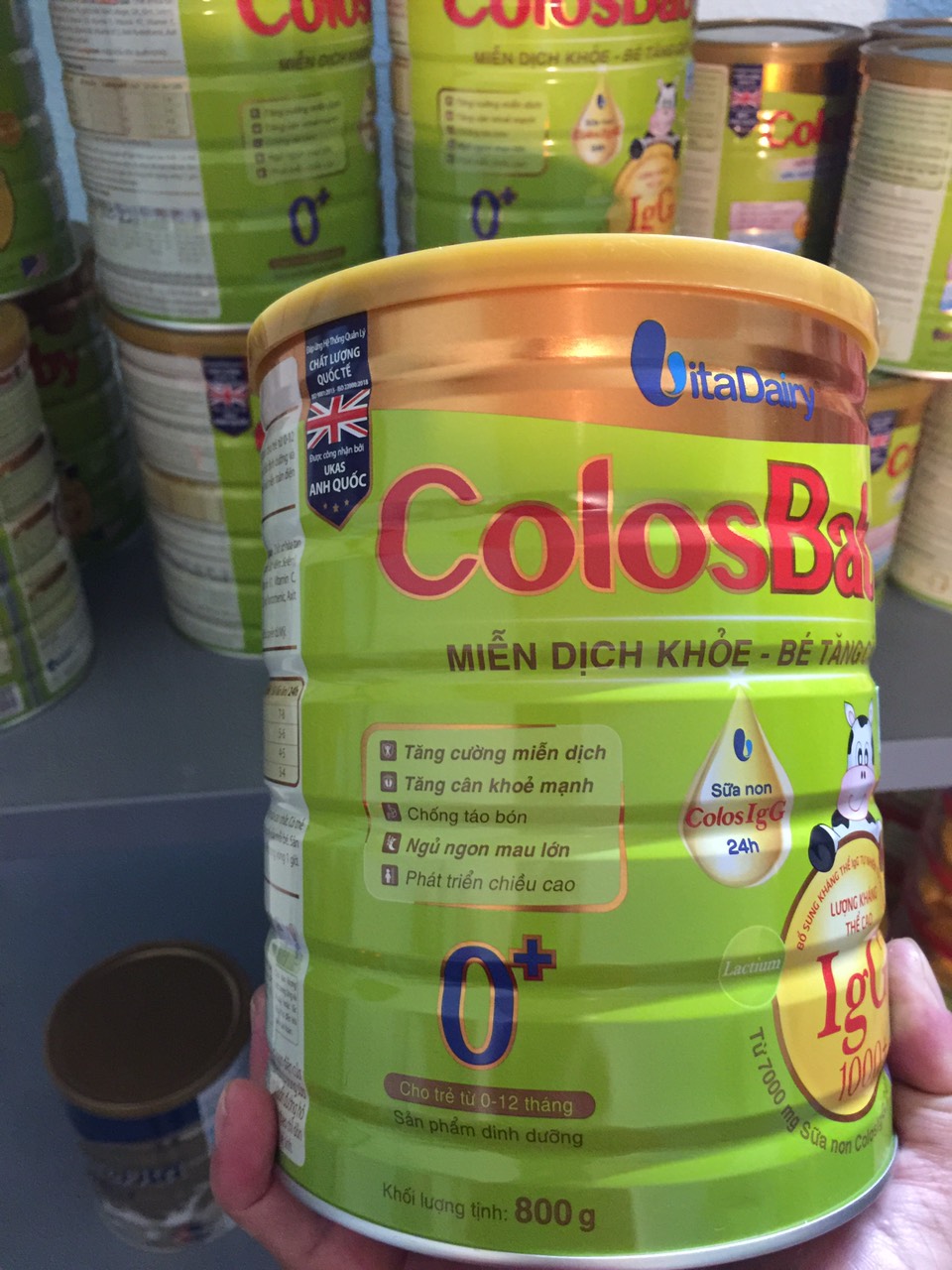 Sữa Colosbaby 1000IgG Gold 0+ 800g (Date tháng 03.2026)