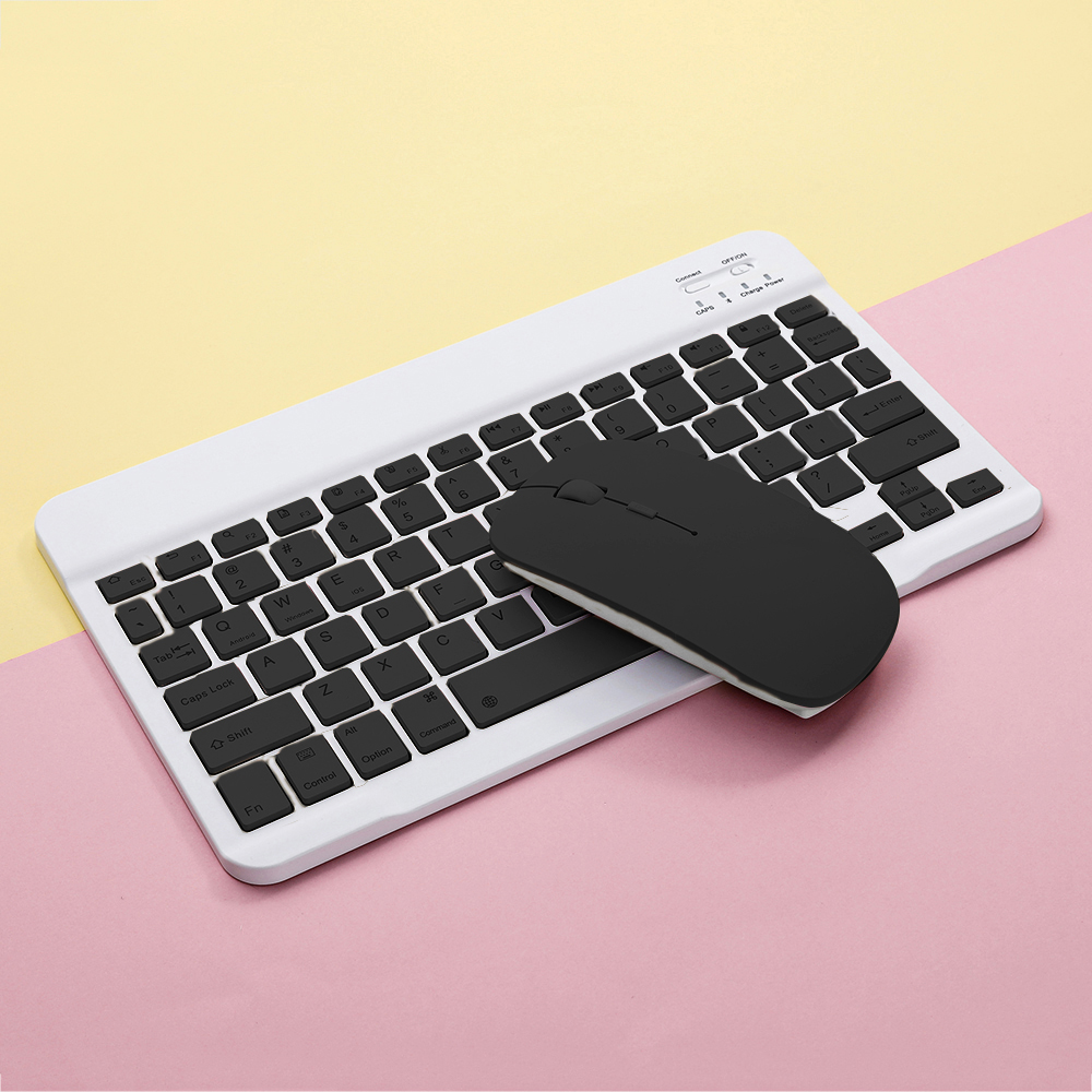 【HCM】 Bàn phím không dây Bluetooth Rovtop Universal MINI - Dành cho Windows / MAC / Android / IOS / Điện thoại / iPad / Máy tính bảng Bàn phím chuột Bluetooth iPad Color Mute Bàn phím di động nhỏ