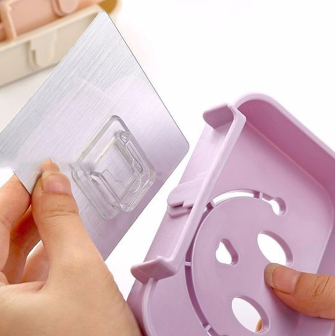 Khay để xà bông dán tường hình mặt cười