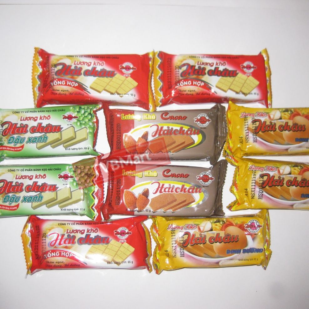 Combo 10 gói lương khô hải châu 65 g