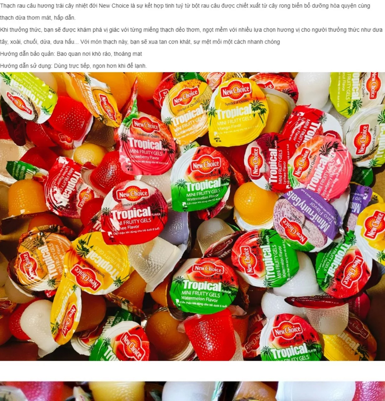 Rau Câu trái cây New Choice 1kg