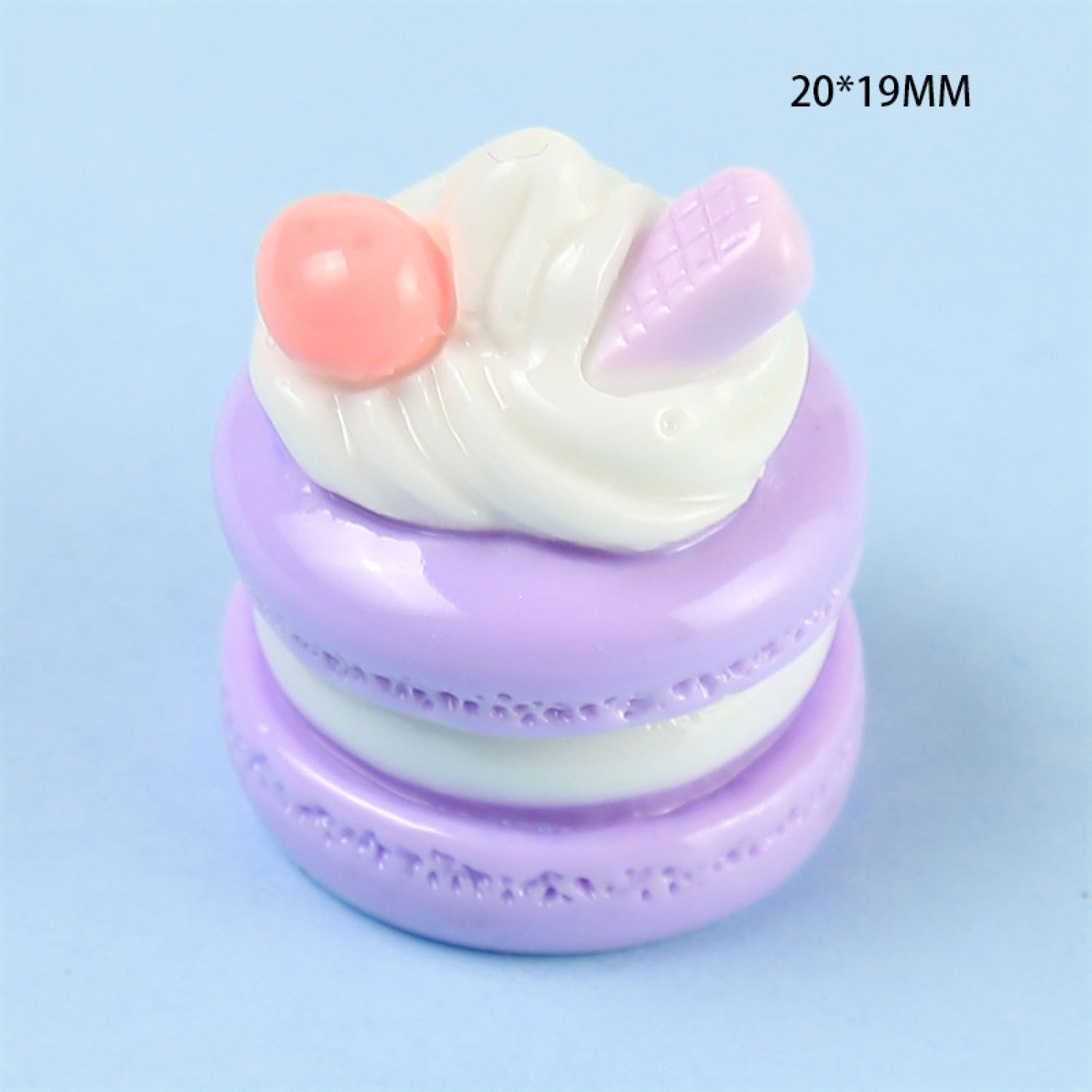 Mô hình bánh macaron kem trang trí nhà búp bê