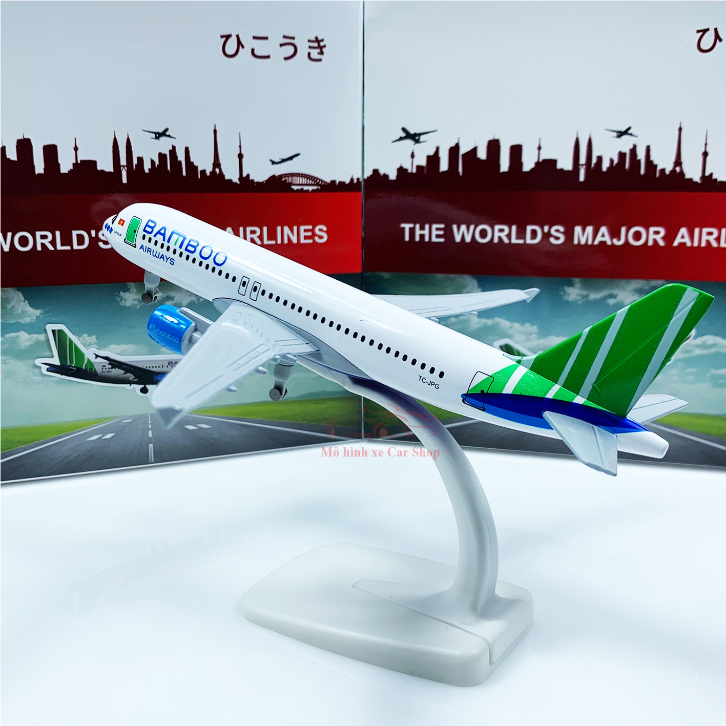 Mô hình máy bay Bamboo Airways 20cm và 16cm