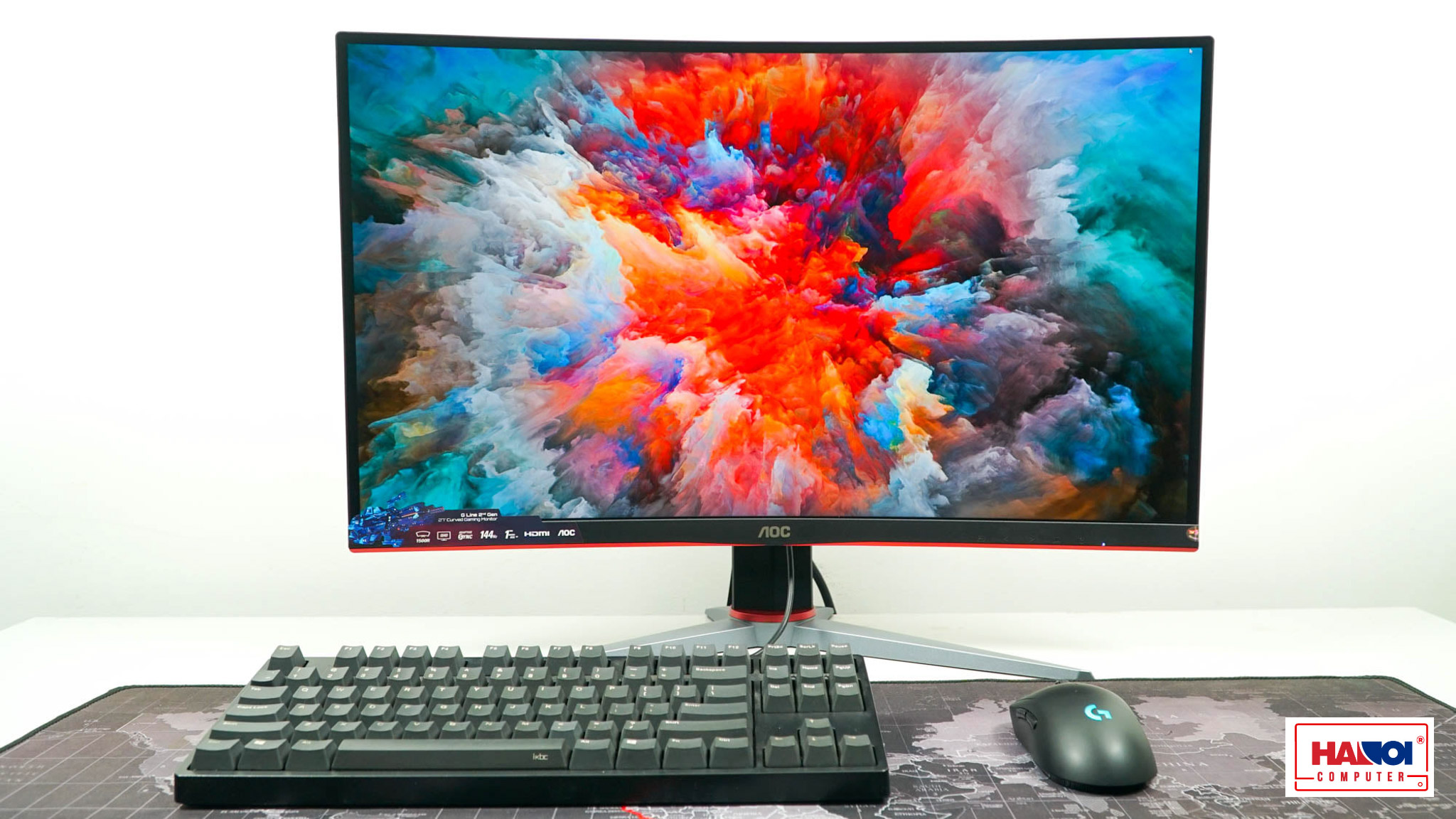 MÀN HÌNH GAMING AOC CQ27G2/74 (27INCH/QHD/VA/144HZ/1MS/CONG)