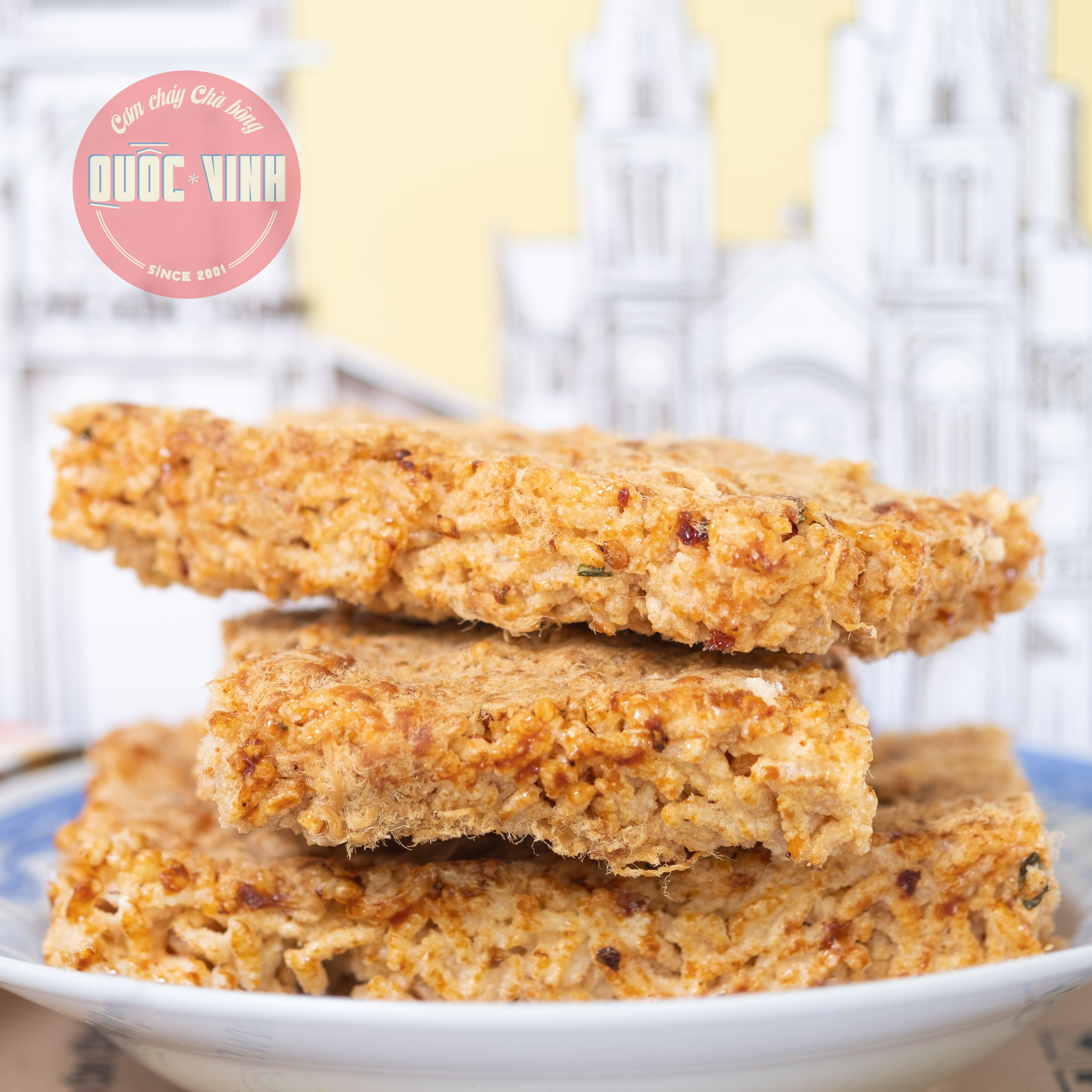 Cơm Cháy Chà Bông Cay Mạnh [4 gói 250gr]