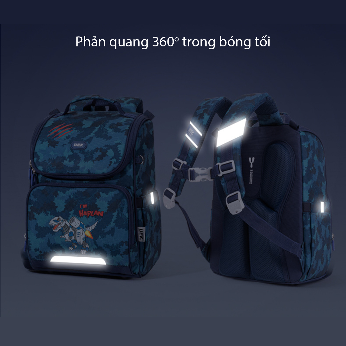 Balo Chống Gù UEK Siêu Nhẹ Chống Thấm Chống Bụi Bẩn Balo Học Sinh Cặp Sách Chống Gù Balo Đi Học Cặp Chống Gù