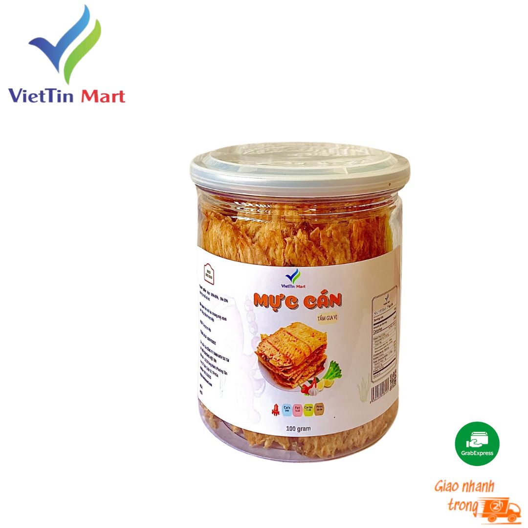 100gr Mực tẩm gia vị nguyên con nha trang - Viettin Mart