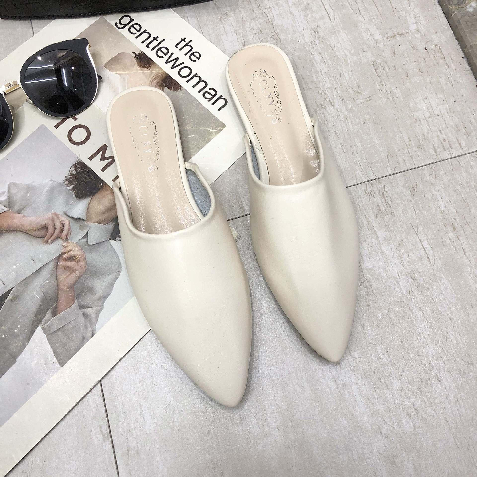Dép mules da thật Sunnie Shoes SUNNIE03