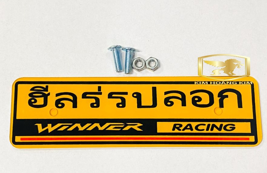 Bảng tên Thái Chữ WINNER gắn xe máy tặng kèm ốc siêu Rẻ Đẹp