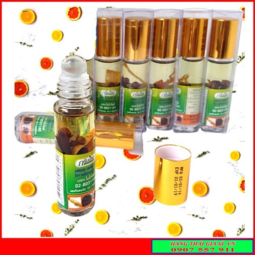 Dầu Nhân Sâm Ginseng Green Herb Oil Thái Lan (8ml/chai)