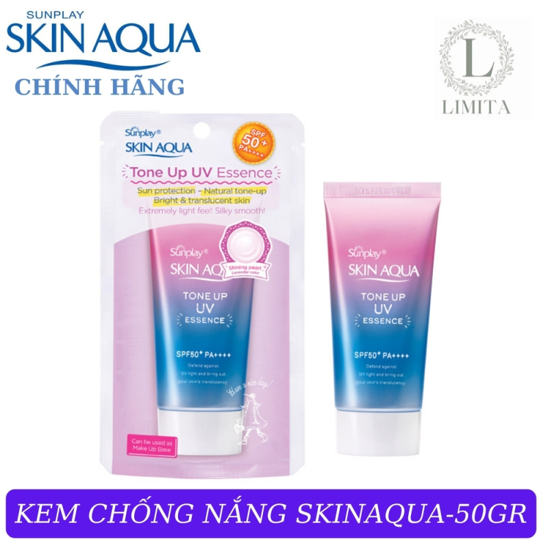 Kem chống nắng cho da mặt hiệu chỉnh sắc da Skin Aqua Tone Up UV Essence SPF 50 (5gram) Limita store
