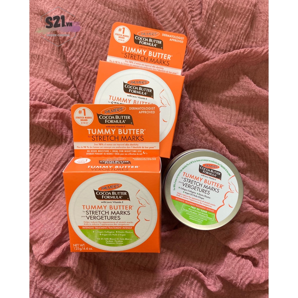 Bơ Chống Rạn Da Cho Bà Bầu Palmer's Cocoa Butter Formula Tummy Butter For Stretch Marks 125g