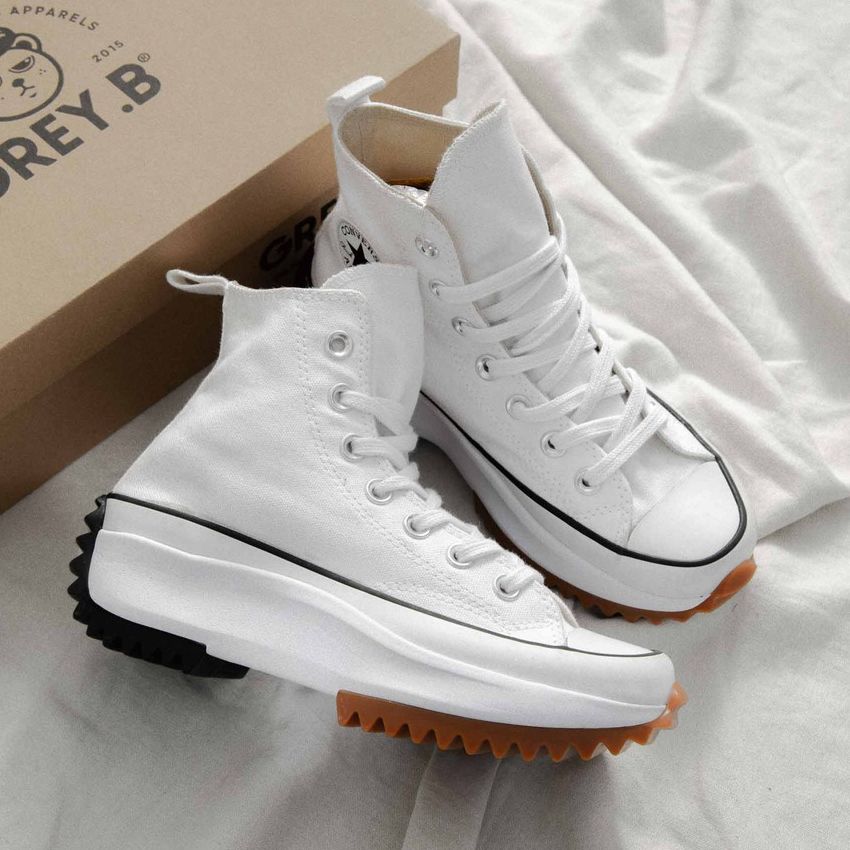 Giày Converse run Hike star 1970s High white Top ( Cv 1970s màu kem cao cổ)