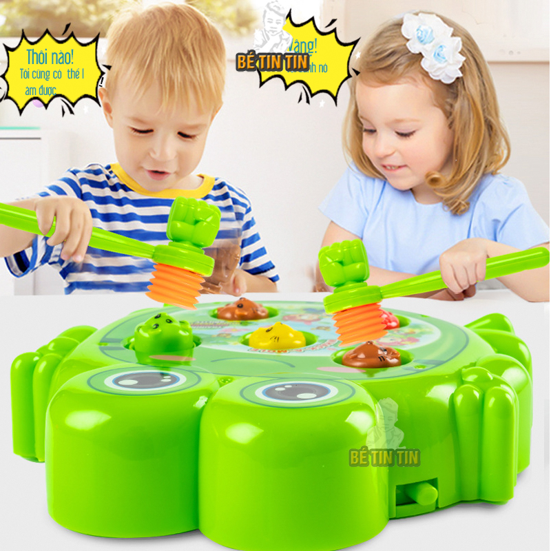 Đồ Chơi Đập Chuột Hamster Hình Ếch Con Cho Bé