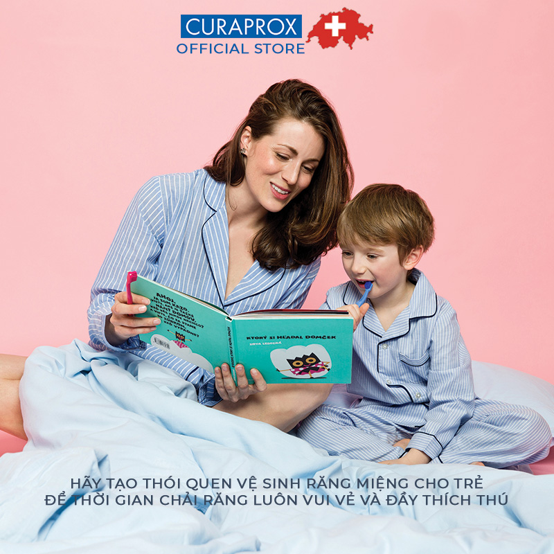 [Bao bì nilong] Bàn chải răng siêu mềm Curaprox Smart 7600 Ultra Soft Thụy Sĩ