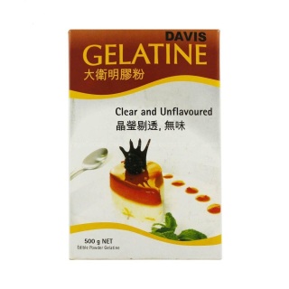 Bột Làm Bánh Gelatine hiệu Davis Gelatine Powder 500G thumbnail