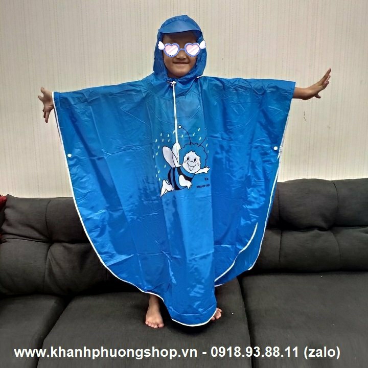 [HCM]áo mưa cánh dơi trẻ em - áo mưa cánh dơi em bé