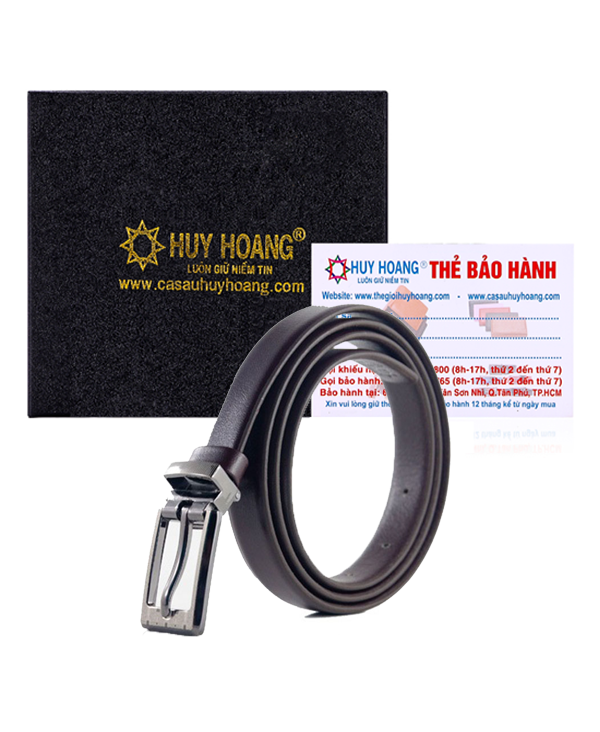 Thắt lưng nữ  da bò 2P màu nâu HQ5117