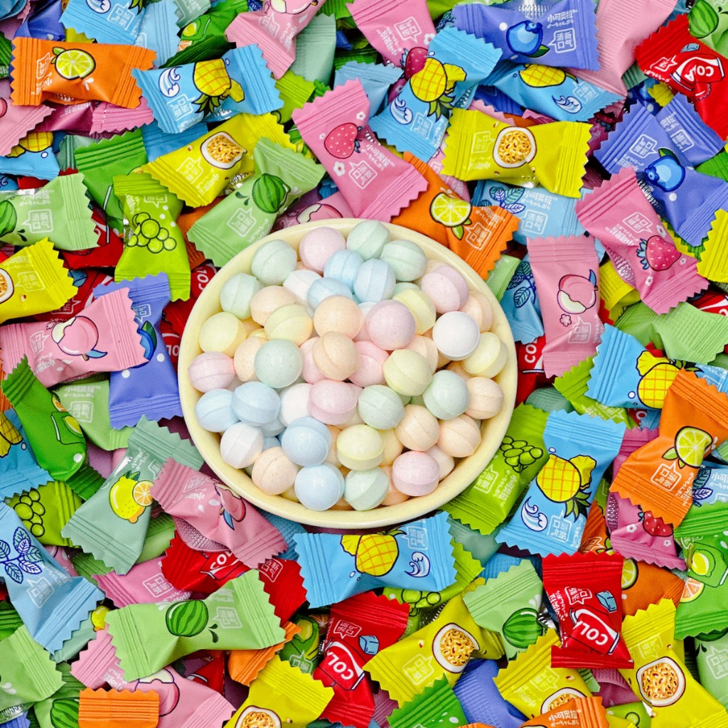 Kẹo ngậm không đường thơm miệng vị trái cây 500gr- 800gr