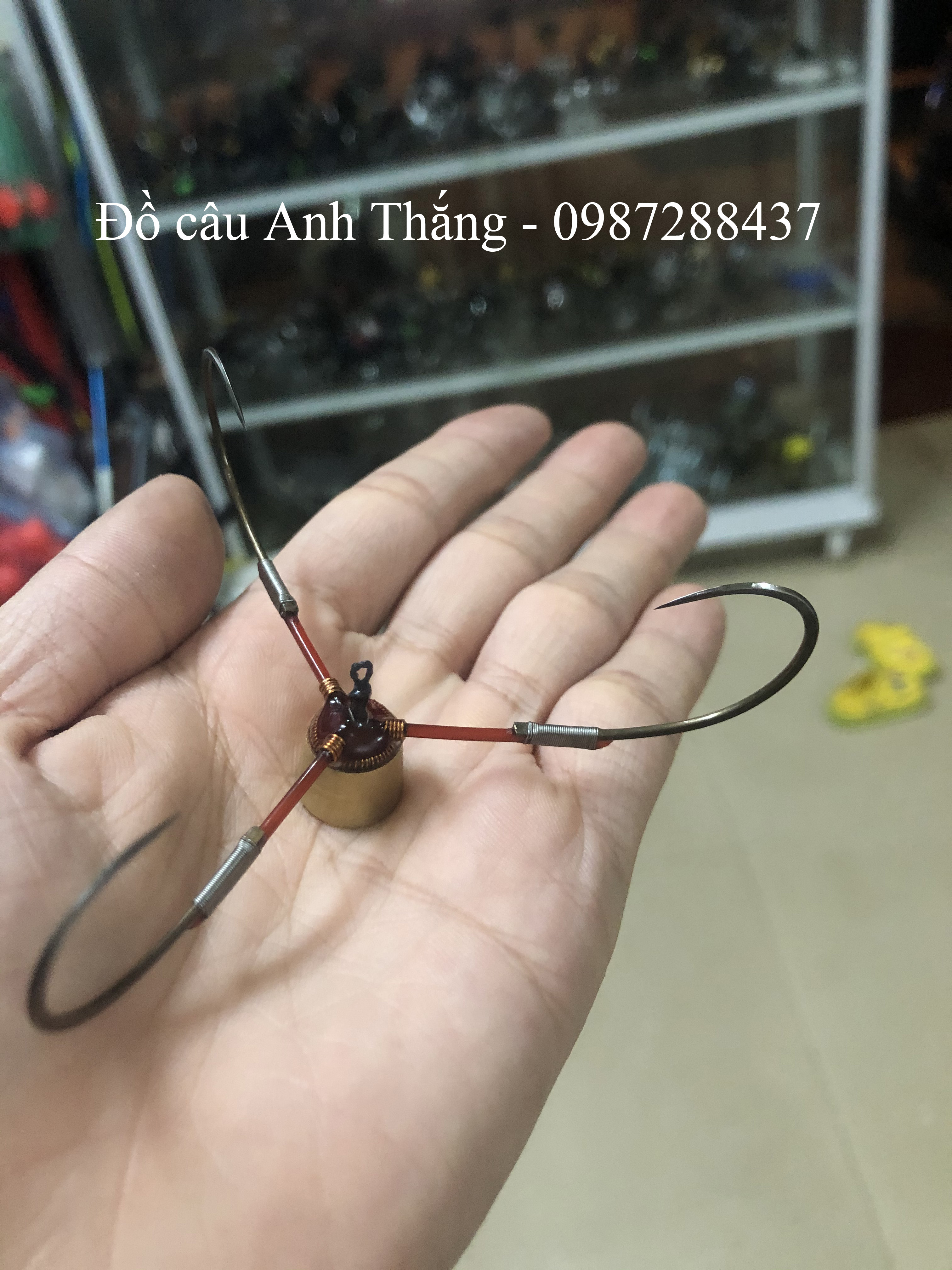 Lưỡi tam câu lục dáng thúng chì đồng săn hàng thép Nga xịn.