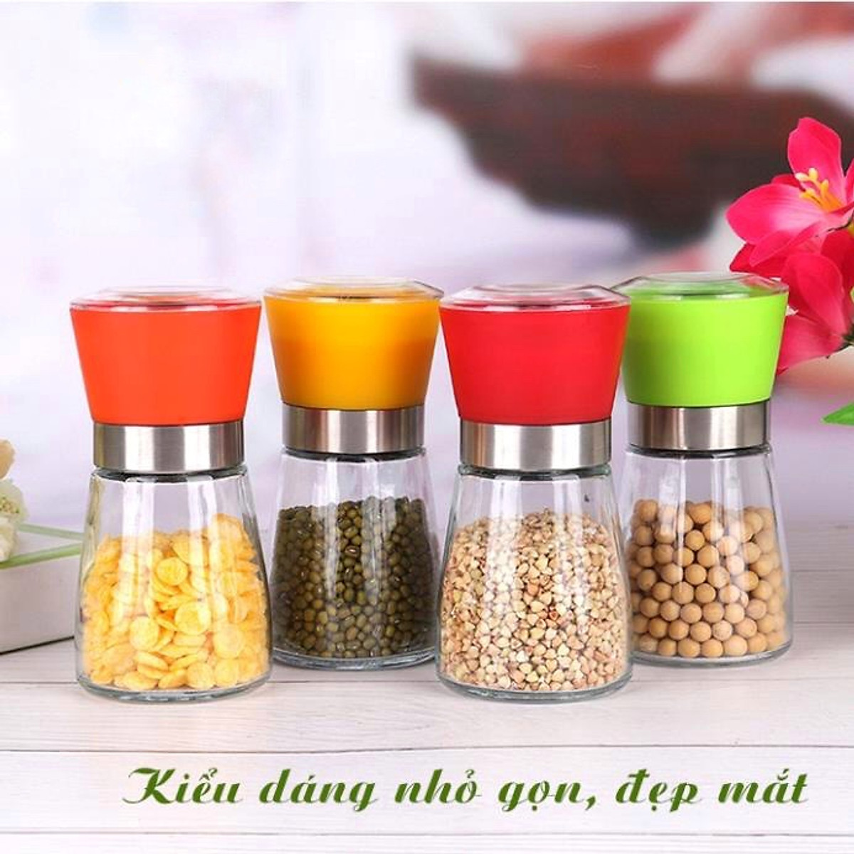 Dụng Cụ Xay Hạt Tiêu Bằng Thủy Tinh