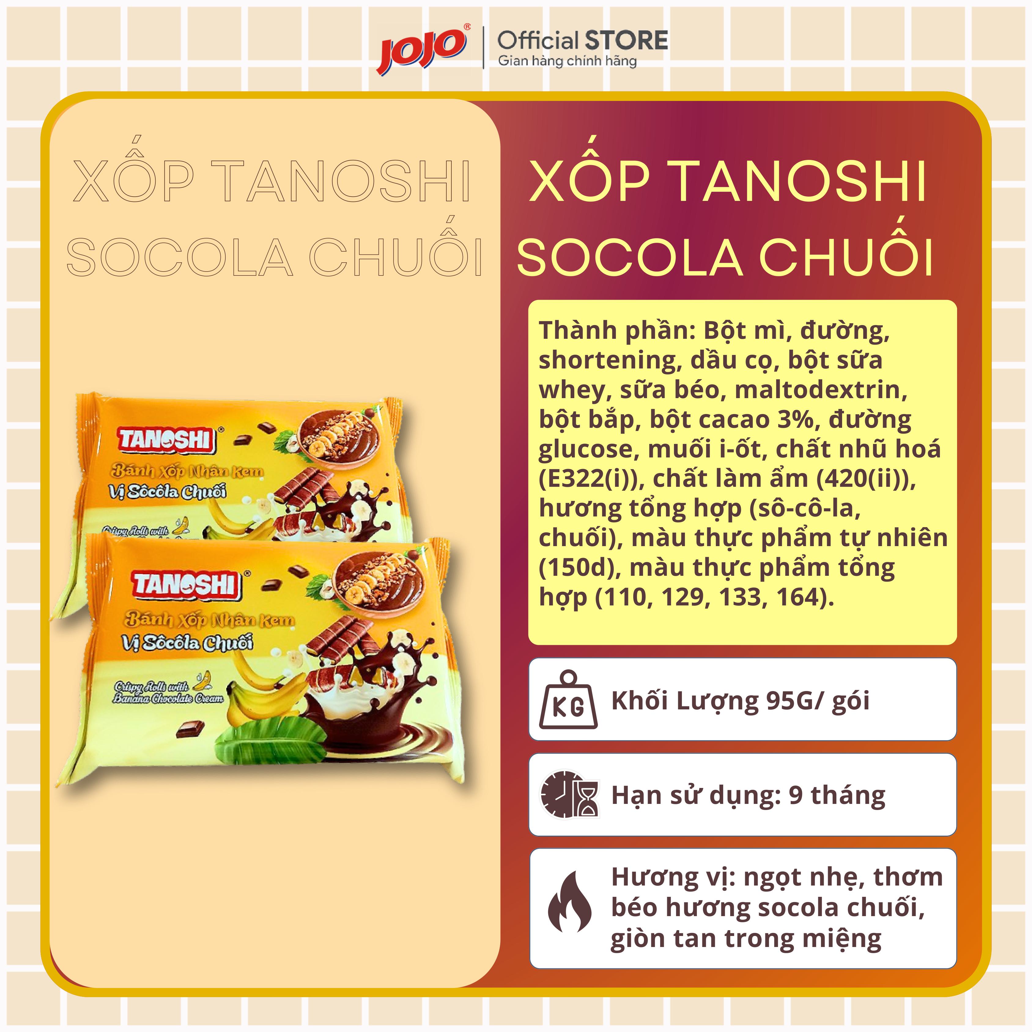 95g Tanoshi banana chocolate sponge combo (with 1 pack of Dutch beans 30g)