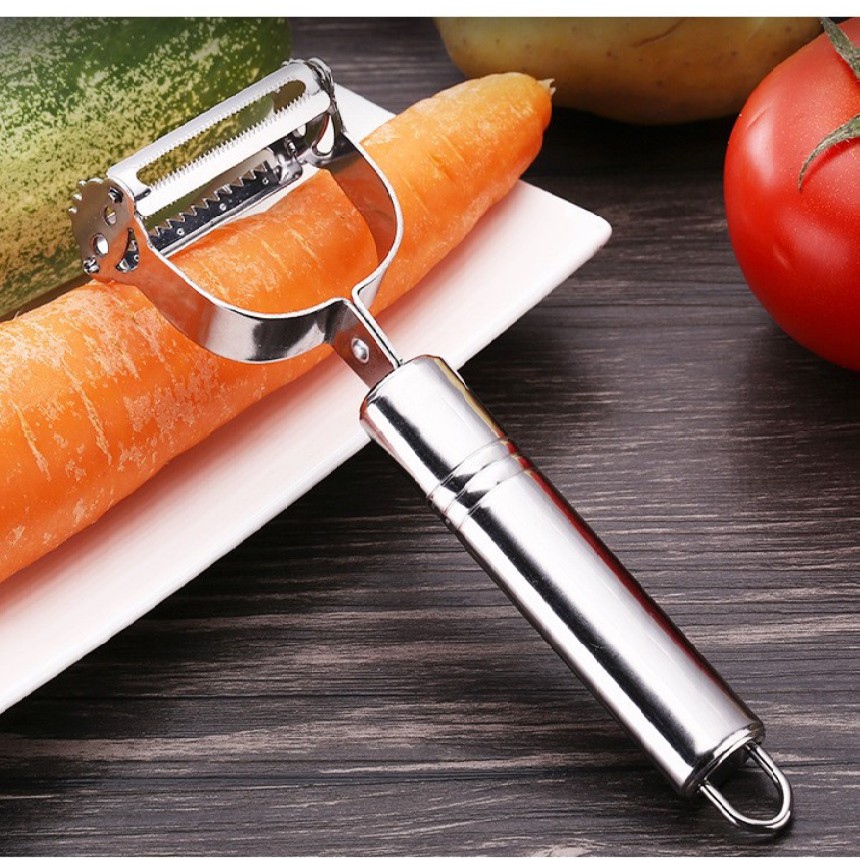 DỤNG CỤ BÀO VỎ QUAY 2 LƯỠI, DAO BÀO VỎ BÀO SỢI ĐA NĂNG