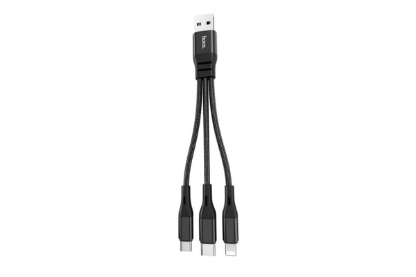 HoCo X47 3-pin type-C, micro-USB, lightning fast charging cable