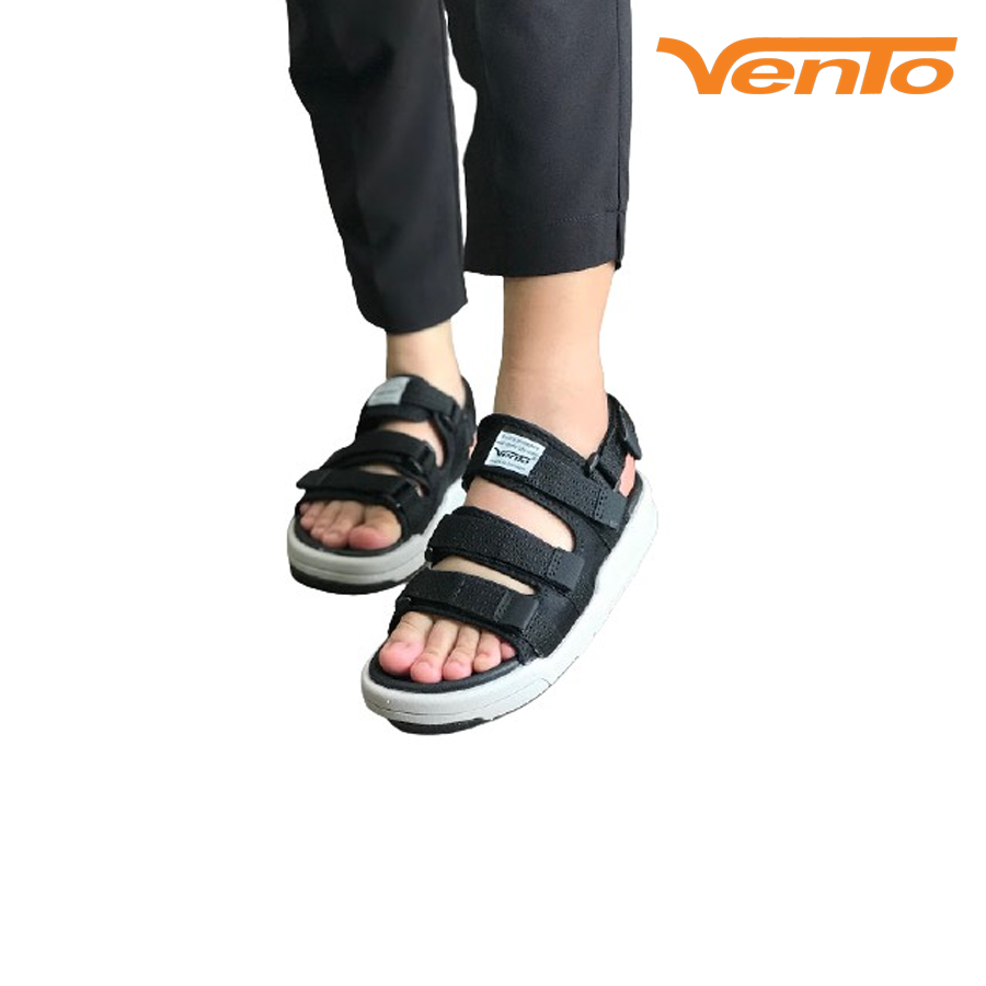 Giày Sandal Vento SD1001 Màu Đen Ghi
