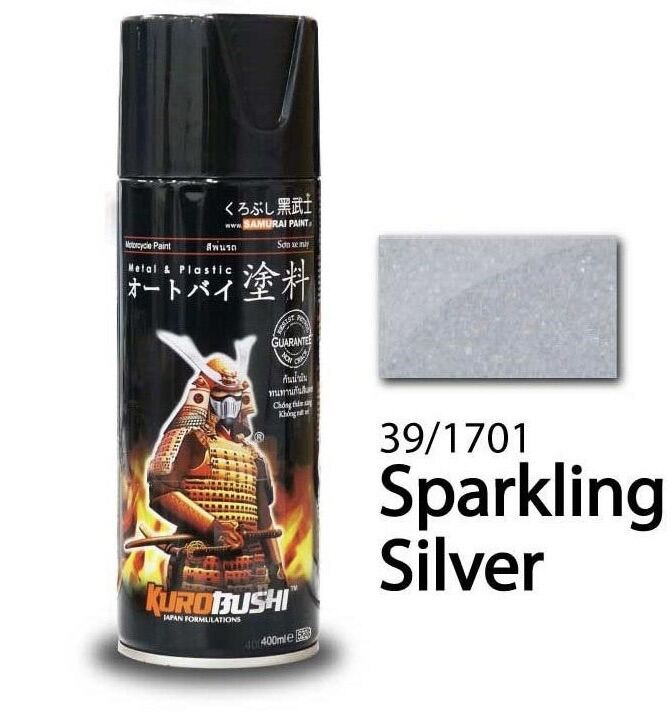 [HCM]1701 _ Sơn xit Samurai 1701 màu bạc lấp lánh _ Sparkling Sliver