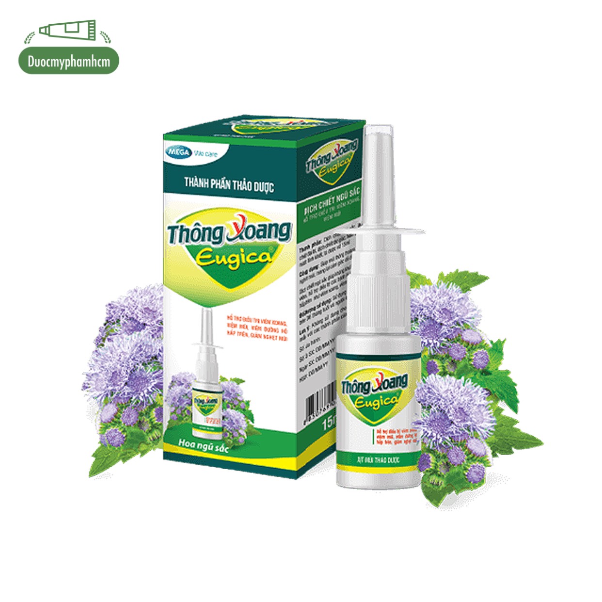 Xịt Thông Xoang Eugica - viêm xoang, viêm mũi, viêm đường hô hấp, giảm nghẹt mũi