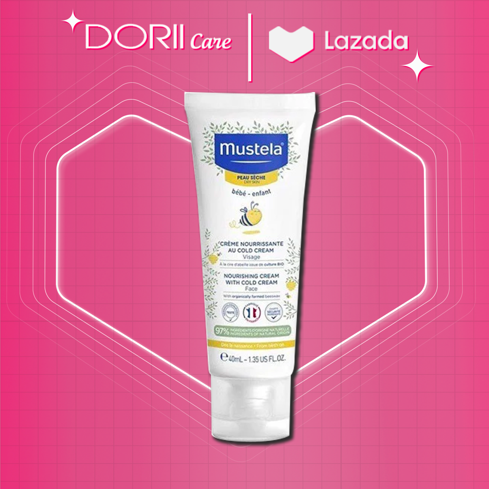 Mustela Kem dưỡng da Mustela Nourishing Cream With Cold Cream 40ML