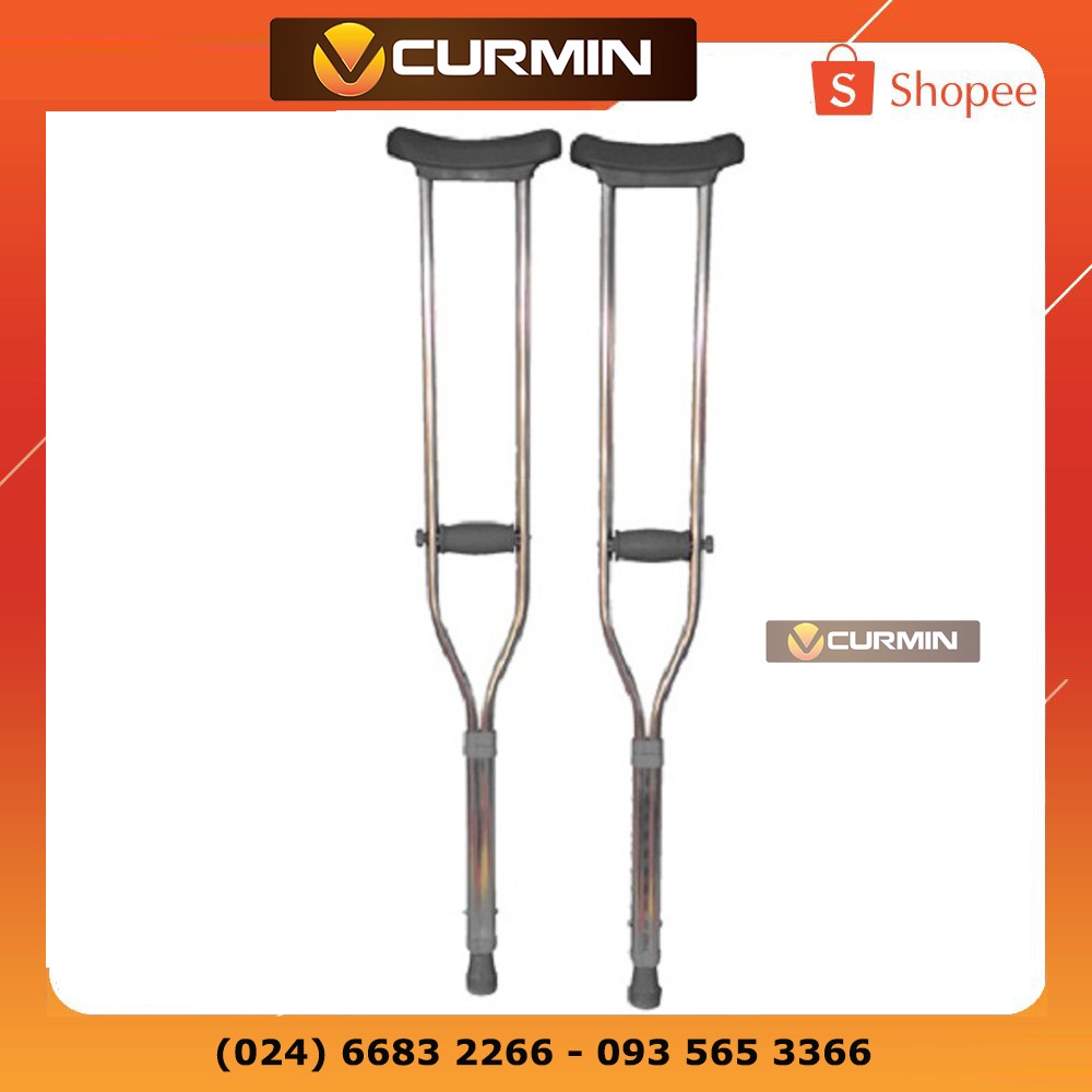 Nạng Chống Nách Bằng Inox Siêu Chắc Chắn - 01 Chiếc