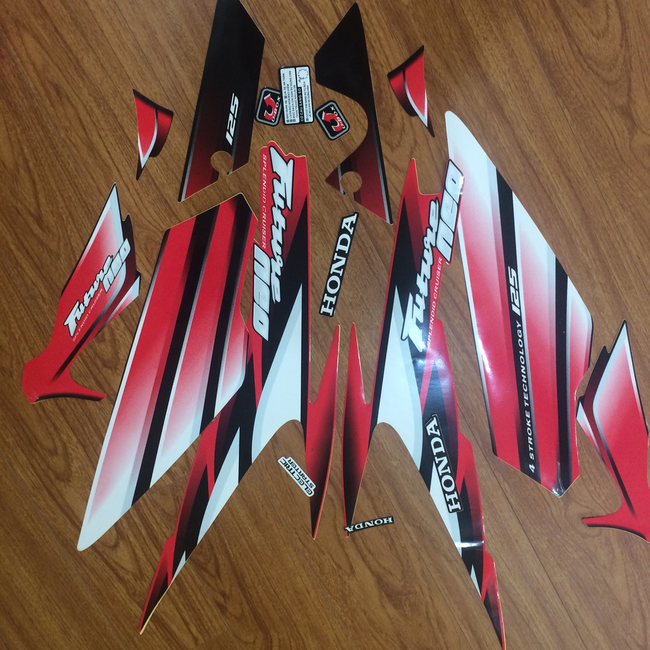 Bộ Tem xe Future Neo - future 125 màu Đỏ - tem 3 lớp