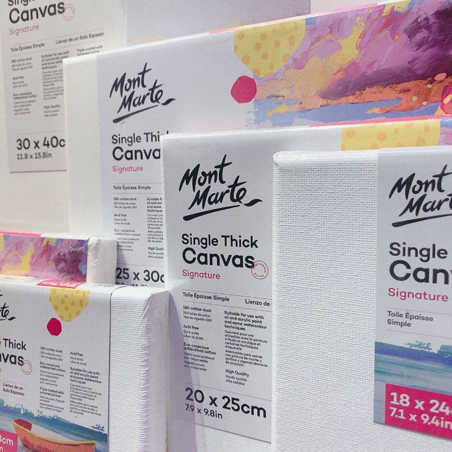 Khung Toan Vẽ Canvas Mont Marte [Cỡ Nhỏ-Vừa] - Studio Canvas Pine Frame S.T