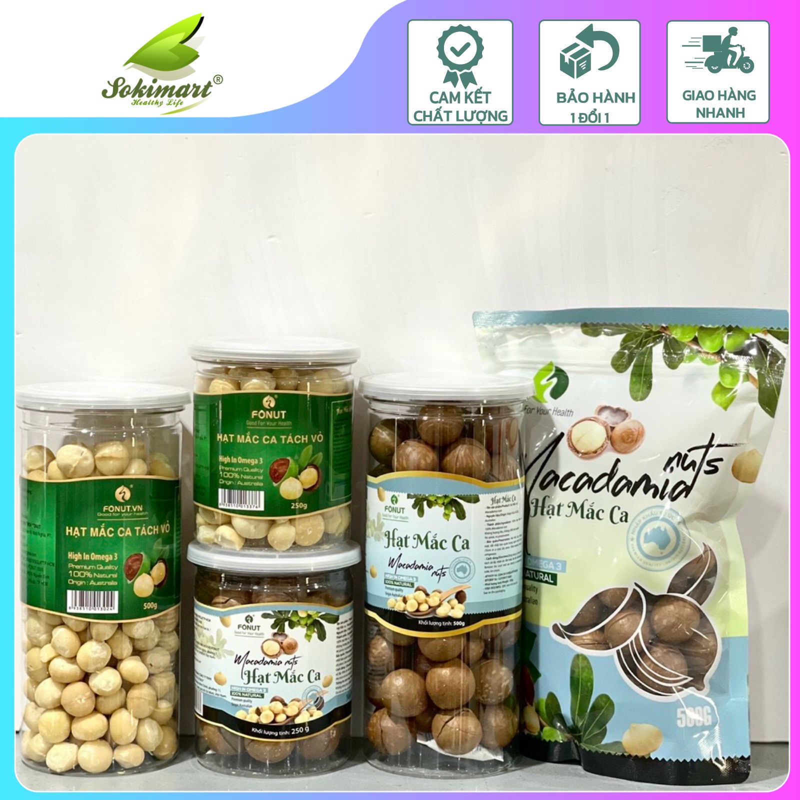 Nhân Macca Úc - 500g