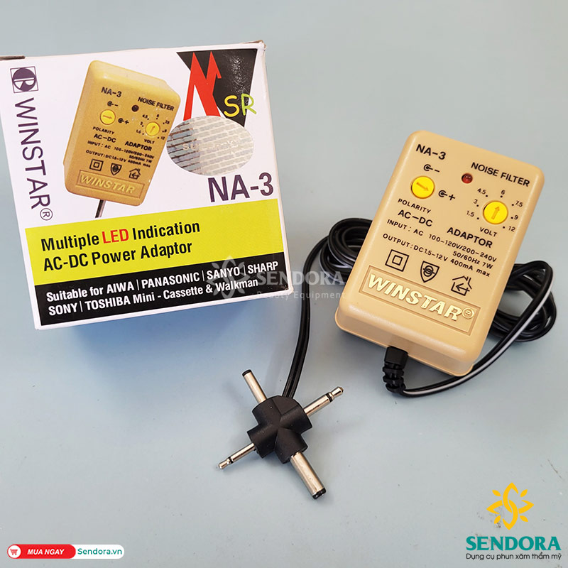 [HCM]Sạc đa năng máy phun xăm (Adapter) Winstar NA-3, NA-2