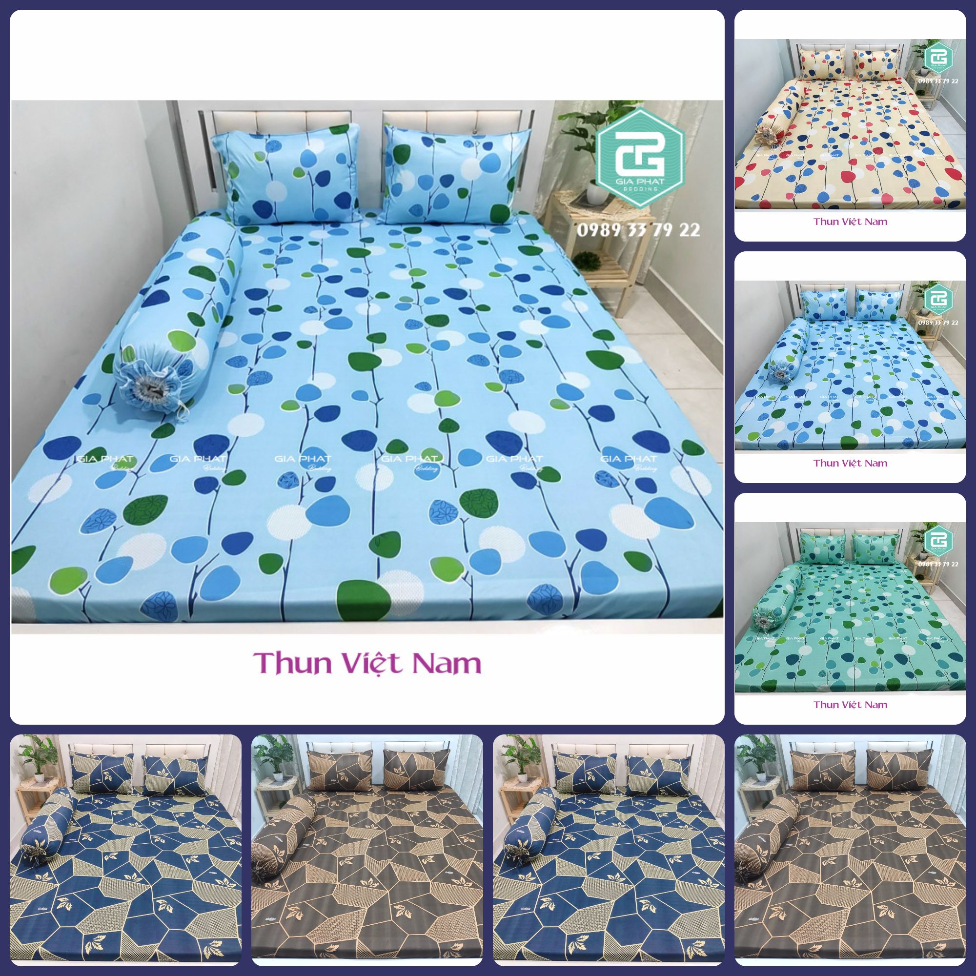 Ga giường thun lạnh trải nệm 1m4x2m