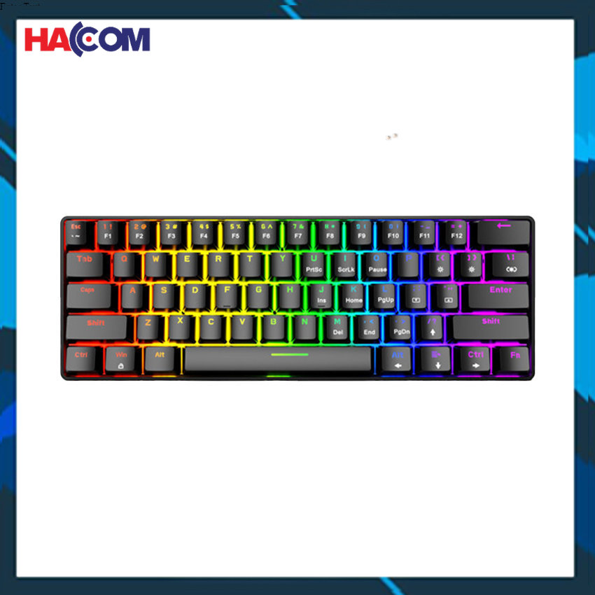 Bàn phím cơ edra ek361w v3 rgb đen 3 chế độ kết nối