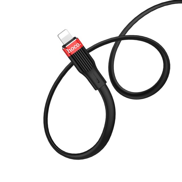 Cáp Sạc Nhanh Hoco U72 Dây Silicone Lightning 2.4a Dài 1.2m