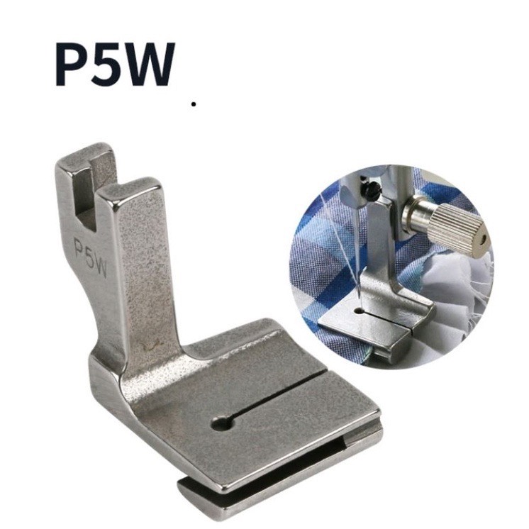 Chân vịt p5w, chân vịt may xếp li, nhún 1 tầng bản lớn; linh kiện cho máy may công nghiệp may xếp li, nhún 1 tầng bản lớn; linh kiện cho máy may công nghiệp, chân vịt may xếp li, nhún 1 tầng bản lớn; linh kiện cho máy may công ngh