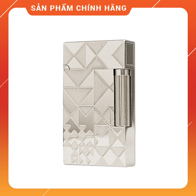 Vỏ Hộp Quẹt Bật Lửa Gas Đá S.T Dupont D57B Thiết Kế Họa Tiết Hình Khối Độc Đáo - Dùng Gas Đá Cao Cấp (KHÔNG XĂNG KHÔNG GAS)