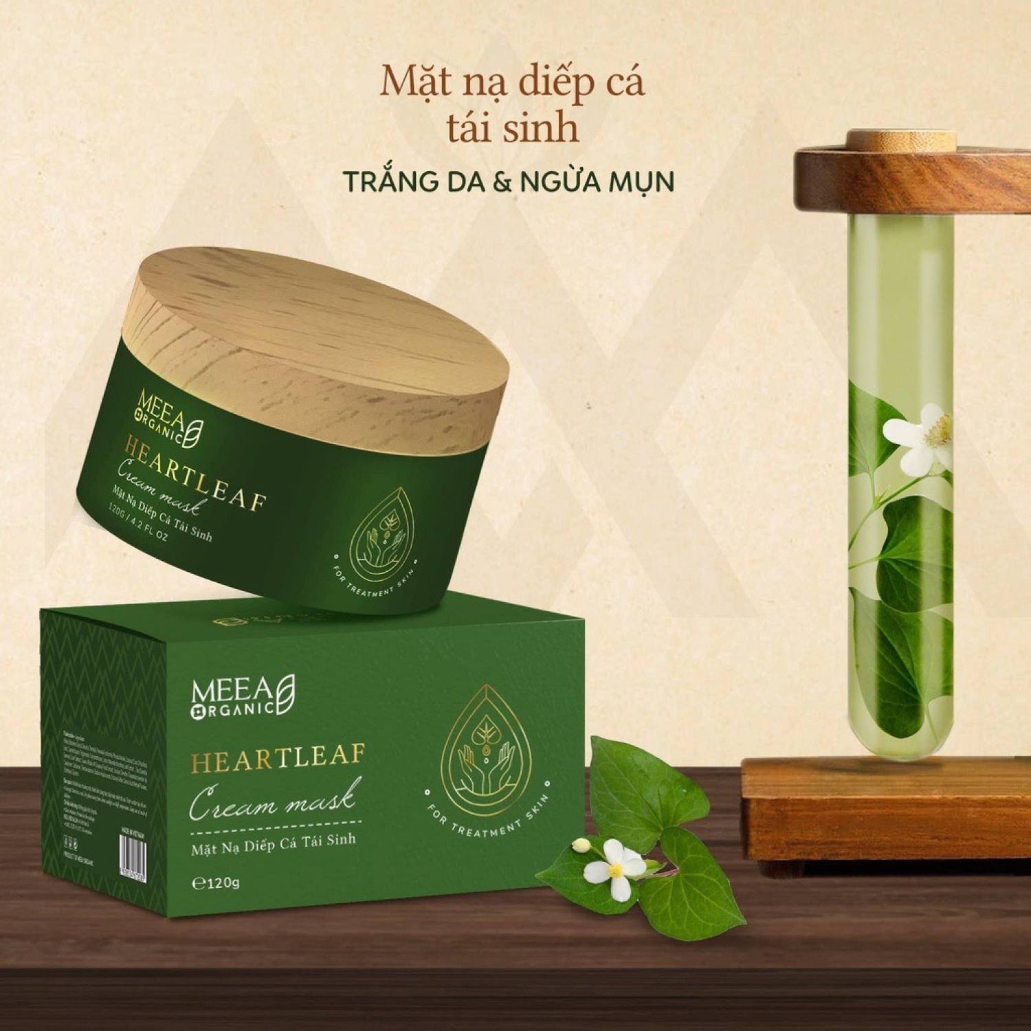 Mask Mặt Nạ Diếp Cá Meea Origin T Ri Mụn trứng Cá
